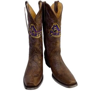 GAMEDAY BOOTS East Carolina Pirates NEW Embroidered Cowboy Boots Size 9.5 ECU